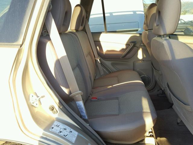 JTEGD20V740009869 - 2004 TOYOTA RAV4 BEIGE photo 6