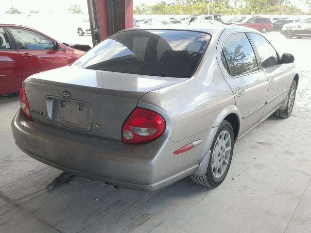 JN1CA31DX1T827214 - 2001 NISSAN MAXIMA GXE TAN photo 4