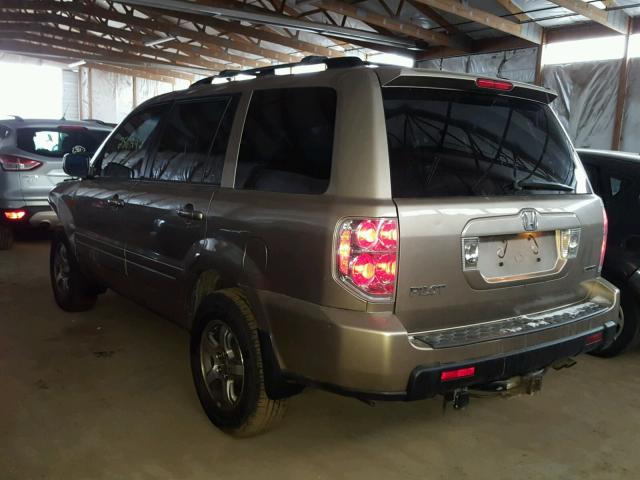 2HKYF18506H512246 - 2006 HONDA PILOT EX TAN photo 3