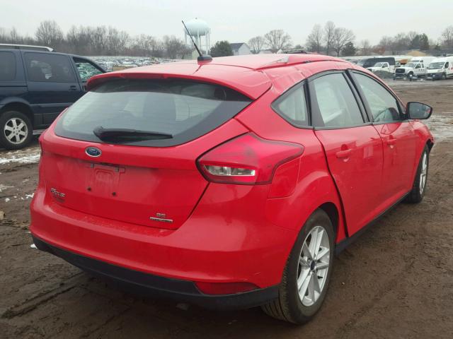 1FADP3K2XGL290937 - 2016 FORD FOCUS SE RED photo 4