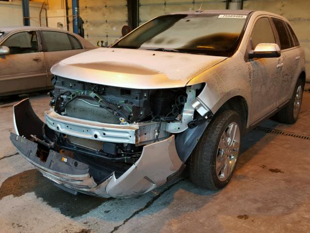 2FMDK4KC9BBA92698 - 2011 FORD EDGE LIMIT SILVER photo 2