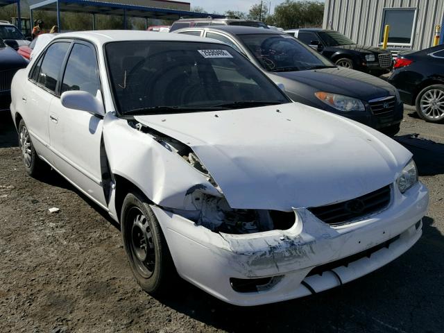 1NXBR12E91Z430614 - 2001 TOYOTA COROLLA CE WHITE photo 1