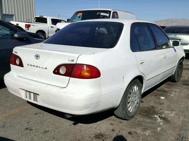 1NXBR12E91Z430614 - 2001 TOYOTA COROLLA CE WHITE photo 4