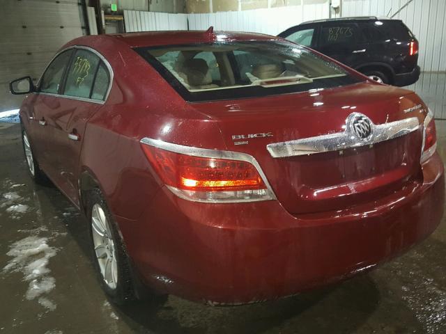 1G4GD5GDXBF248843 - 2011 BUICK LACROSSE C RED photo 3