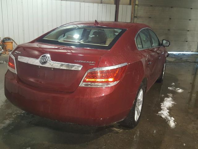 1G4GD5GDXBF248843 - 2011 BUICK LACROSSE C RED photo 4