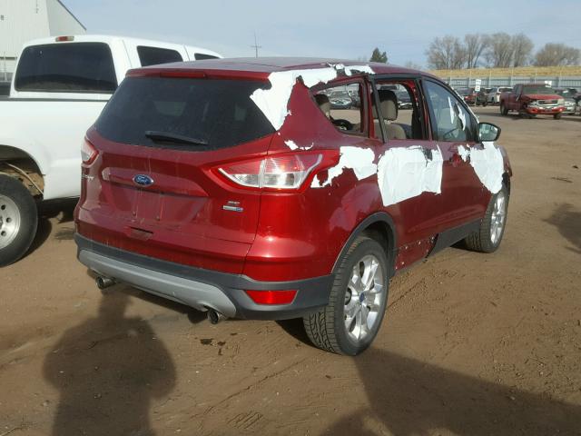 1FMCU9GX8DUB96160 - 2013 FORD ESCAPE SE RED photo 4