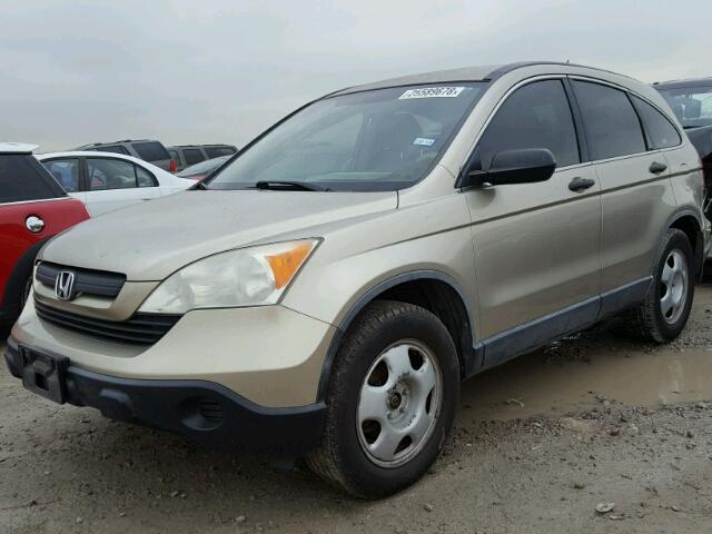 JHLRE38348C007717 - 2008 HONDA CR-V LX GOLD photo 2