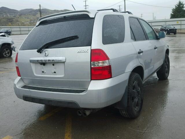 2HNYD182X3H534930 - 2003 ACURA MDX SILVER photo 4