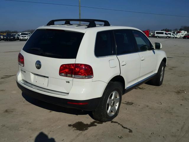 WVGBC77L94D082202 - 2004 VOLKSWAGEN TOUAREG 3. WHITE photo 4