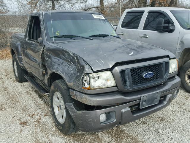 1FTYR11U64PB21127 - 2004 FORD RANGER GRAY photo 1