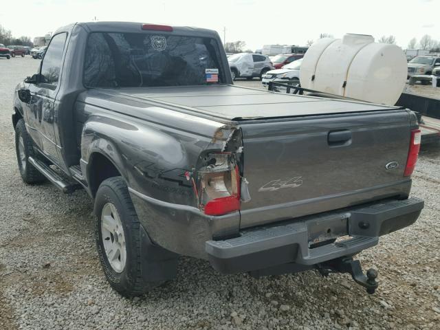 1FTYR11U64PB21127 - 2004 FORD RANGER GRAY photo 3