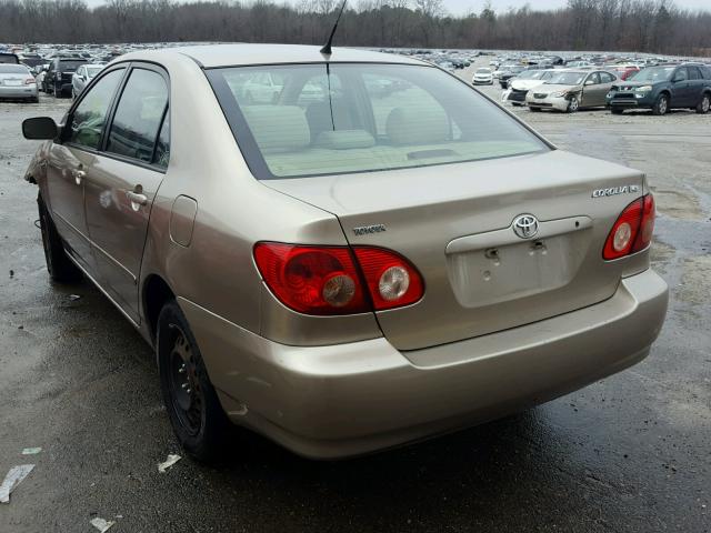 1NXBR32E87Z908848 - 2007 TOYOTA COROLLA CE BEIGE photo 3