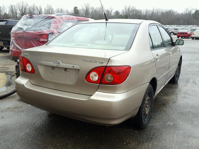 1NXBR32E87Z908848 - 2007 TOYOTA COROLLA CE BEIGE photo 4