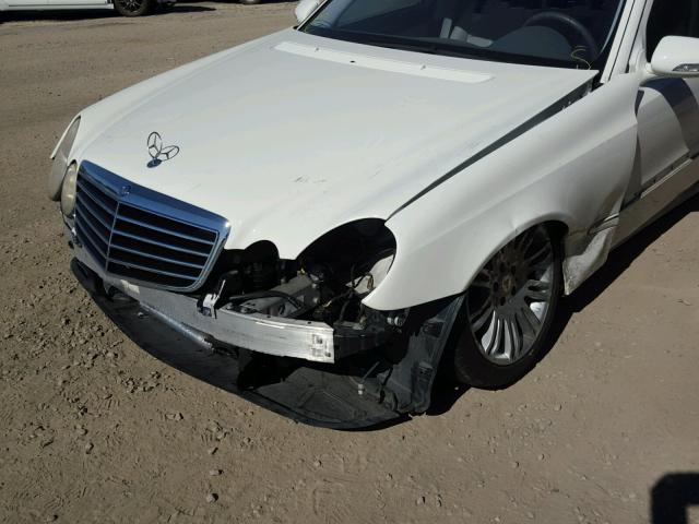 WDBUF56XX8B253276 - 2008 MERCEDES-BENZ E 350 WHITE photo 9