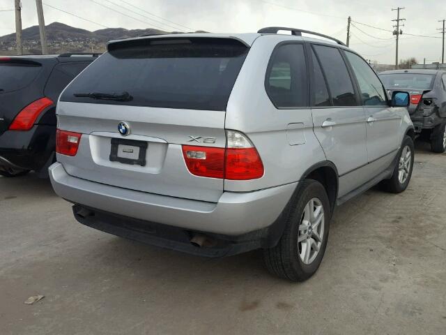 5UXFA13504LU44924 - 2004 BMW X5 3.0I GRAY photo 4