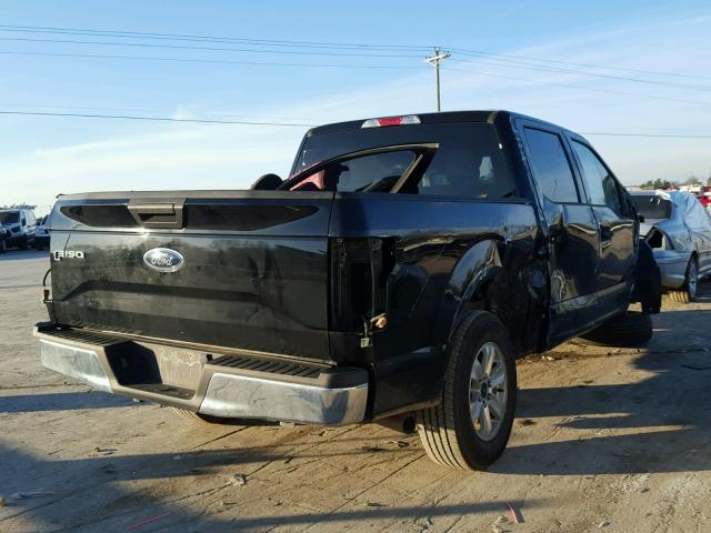 1FTEW1CF4HFB11699 - 2017 FORD F150 SUPER BLACK photo 4