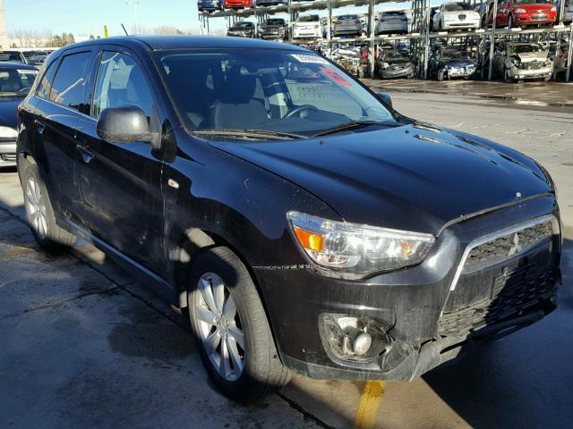 4A4AR4AU1DE010377 - 2013 MITSUBISHI OUTLANDER BLACK photo 1