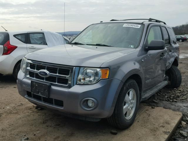 1FMCU93158KD85903 - 2008 FORD ESCAPE XLT GRAY photo 2