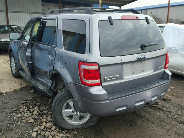 1FMCU93158KD85903 - 2008 FORD ESCAPE XLT GRAY photo 3