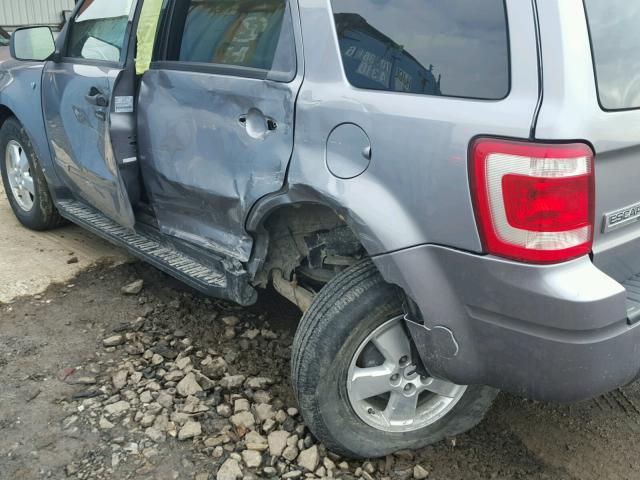 1FMCU93158KD85903 - 2008 FORD ESCAPE XLT GRAY photo 9