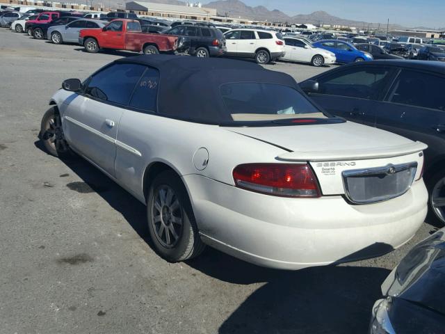 1C3EL75R74N161004 - 2004 CHRYSLER SEBRING GT WHITE photo 3