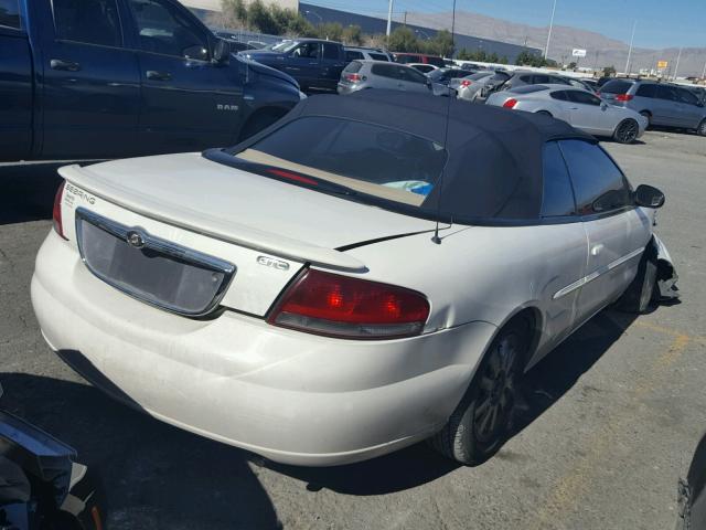 1C3EL75R74N161004 - 2004 CHRYSLER SEBRING GT WHITE photo 4