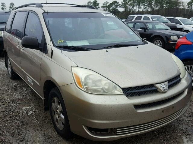 5TDZA23C14S095600 - 2004 TOYOTA SIENNA CE TAN photo 1