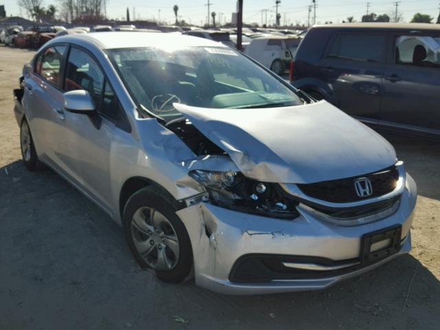 2HGFB2F58DH581298 - 2013 HONDA CIVIC LX SILVER photo 1