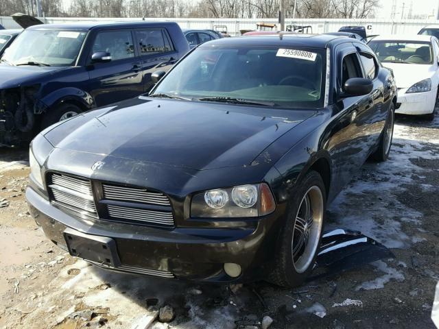 2B3KA43R07H742445 - 2007 DODGE CHARGER SE BLACK photo 2