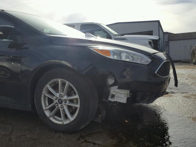 1FADP3F23GL249463 - 2016 FORD FOCUS SE BLACK photo 9