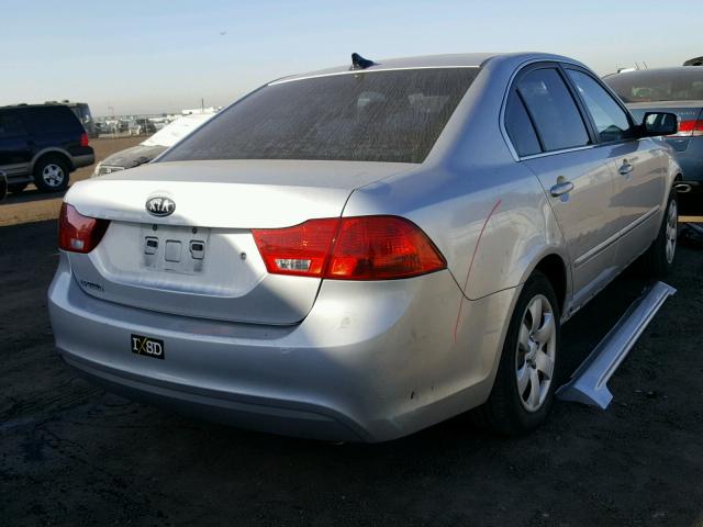 KNAGG4A89A5409864 - 2010 KIA OPTIMA LX SILVER photo 4