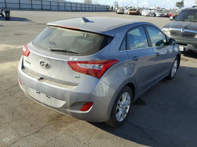 KMHD35LE3DU102643 - 2013 HYUNDAI ELANTRA GT GRAY photo 4