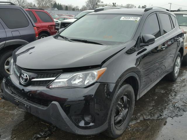 2T3BFREV6FW371751 - 2015 TOYOTA RAV4 LE BLACK photo 2