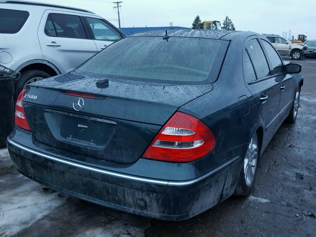 WDBUF70J25A661577 - 2005 MERCEDES-BENZ E 500 GREEN photo 4