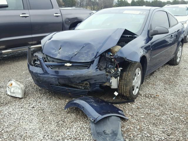 1G1AK18F987181897 - 2008 CHEVROLET COBALT LS BLUE photo 2