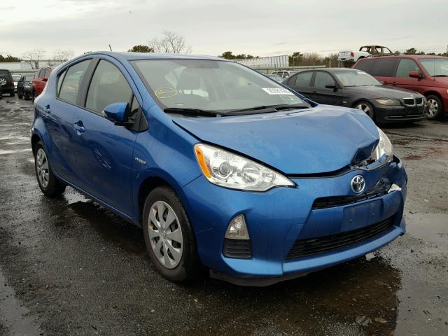 JTDKDTB3XD1549176 - 2013 TOYOTA PRIUS C BLUE photo 1