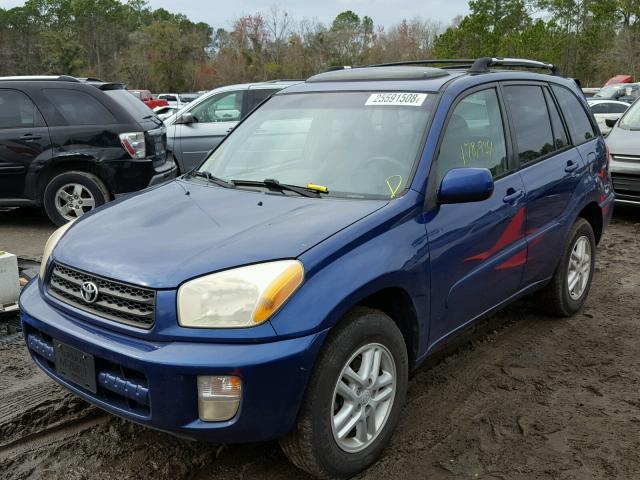 JTEGH20V320075563 - 2002 TOYOTA RAV4 BLUE photo 2