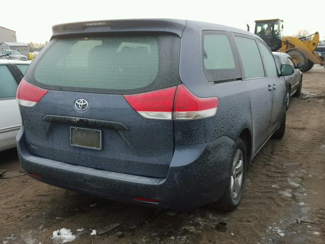 5TDZK3DCXES477434 - 2014 TOYOTA SIENNA BAS BLUE photo 4