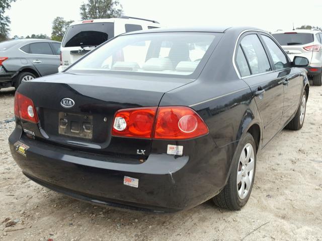 KNAGE123185233636 - 2008 KIA OPTIMA LX BLACK photo 4