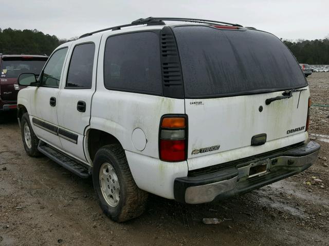 1GNEC13T75R120719 - 2005 CHEVROLET TAHOE C150 WHITE photo 3