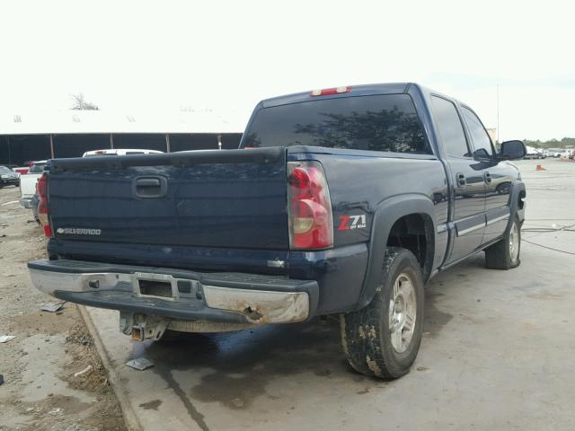 2GCEK13T961217460 - 2006 CHEVROLET SILVERADO BLUE photo 4