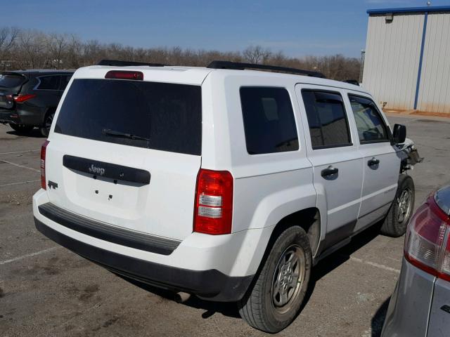 1C4NJPBAXGD526155 - 2016 JEEP PATRIOT SP WHITE photo 4