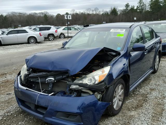 4S3BMBB65B3212842 - 2011 SUBARU LEGACY 2.5 BLUE photo 2