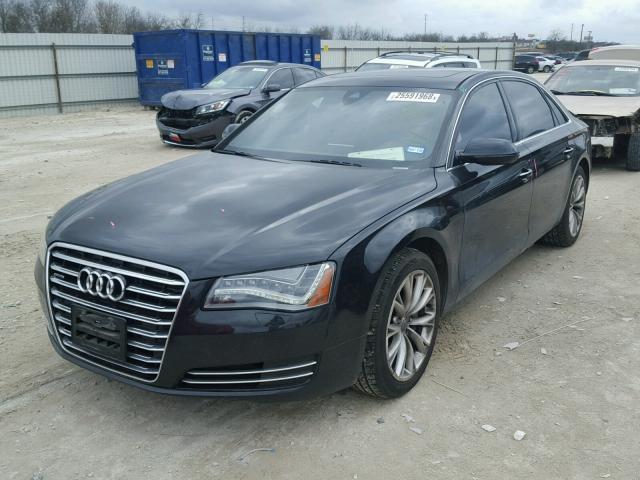 WAURGAFD7EN003083 - 2014 AUDI A8 L QUATT BLACK photo 2