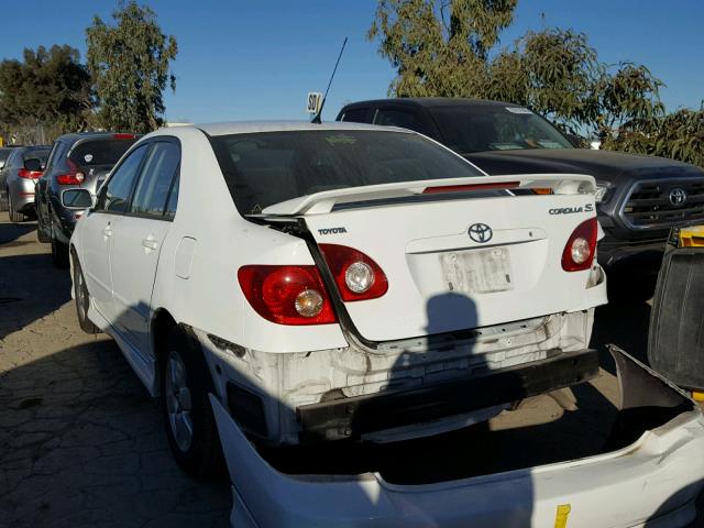 1NXBR32E85Z563978 - 2005 TOYOTA COROLLA CE WHITE photo 3