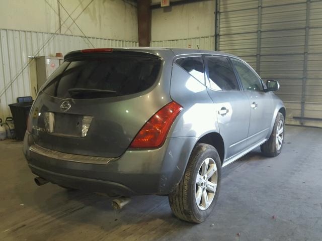 JN8AZ08T17W519157 - 2007 NISSAN MURANO SL GRAY photo 4