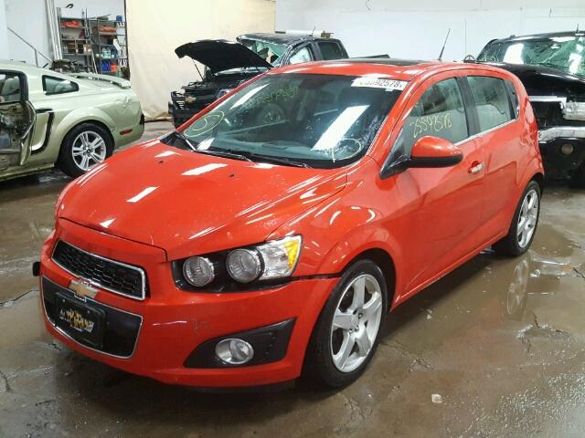 1G1JF6SBXD4136857 - 2013 CHEVROLET SONIC LTZ ORANGE photo 2