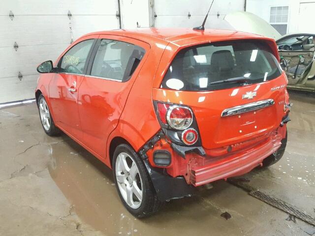 1G1JF6SBXD4136857 - 2013 CHEVROLET SONIC LTZ ORANGE photo 3