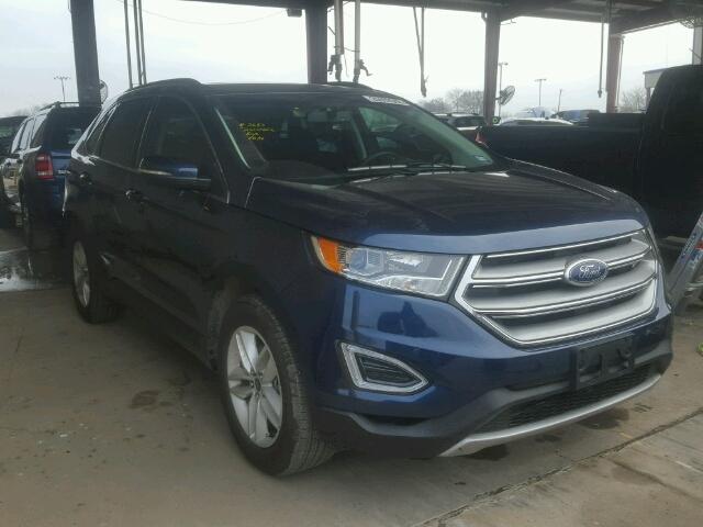 2FMPK3J93HBC11870 - 2017 FORD EDGE SEL BLUE photo 1