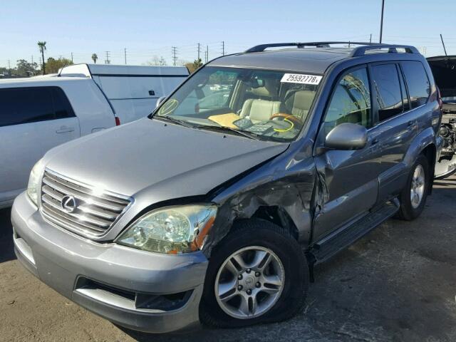 JTJBT20X240026577 - 2004 LEXUS GX 470 GRAY photo 2